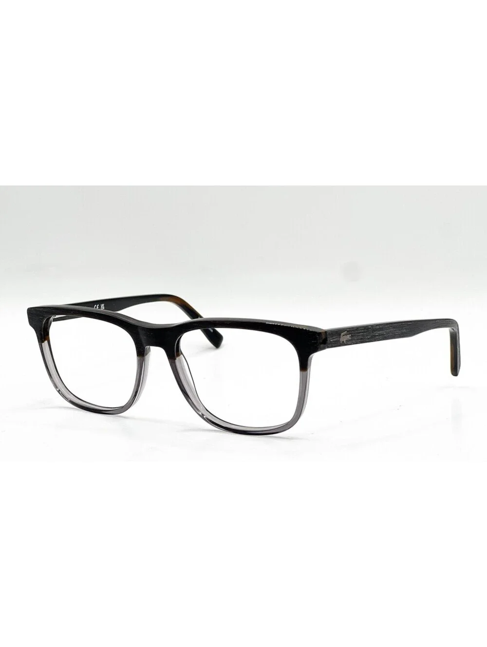 Lacoste L2849 035 Transparent Grey/Wood Authentic Eyeglass Frames 54-17